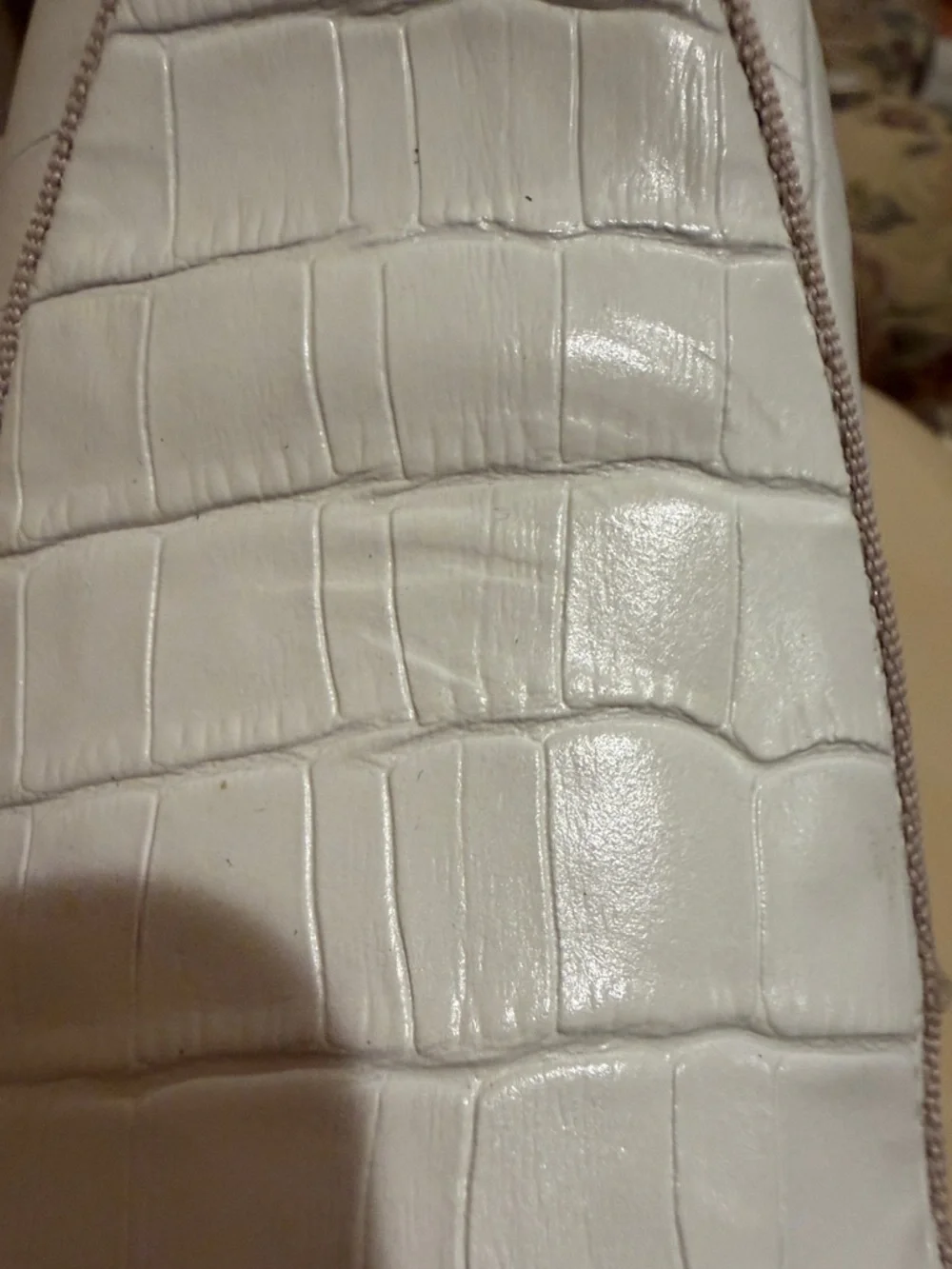 MARC JOSEPH NEW YORK Women 8 White Croc Leather Loafers Flats Handcrafted Brazil - Picture 9 of 9